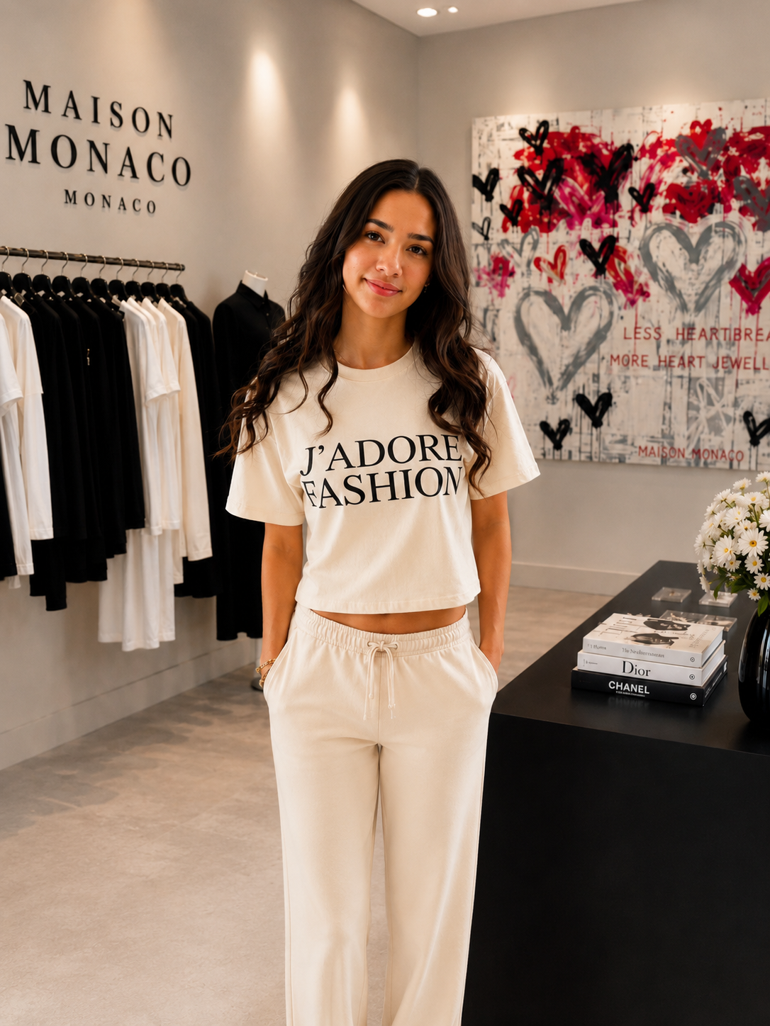 J’ADORE FASHION TEE-CREAM