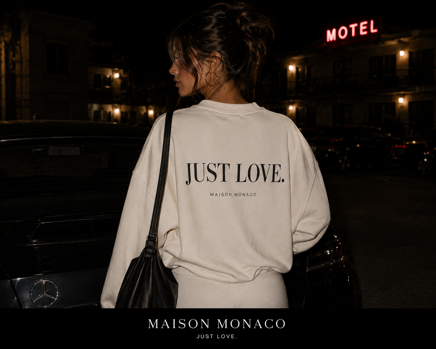 JUST LOVE-CREAM SWEATSHIRT