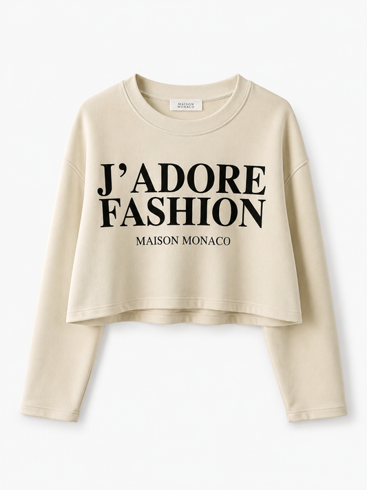 J’ADORE FASHION-SAND SWEATSHIRT
